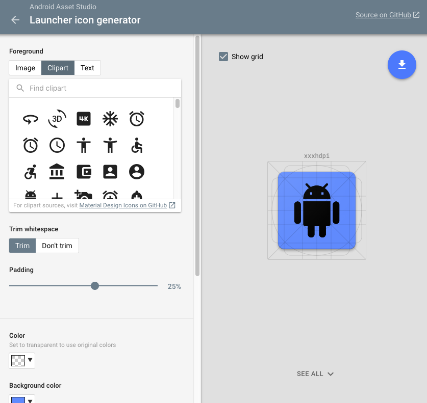 android asset studio